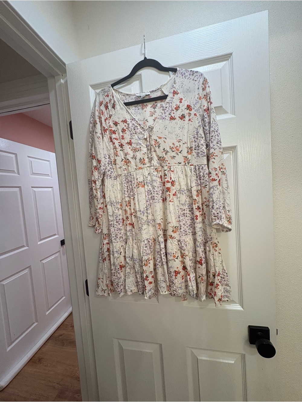 American Eagle Cottagecore patchwork baby doll dress - Picture 2 of 6